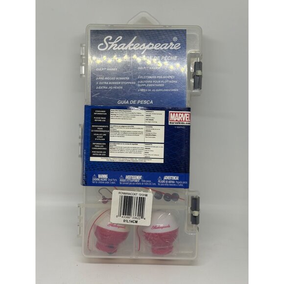 NEW Marvel Avengers Fun Hide-A-Hook Bobber Kids Fishing Kit w/ Berkley Gulp Bait - Picture 4 of 4